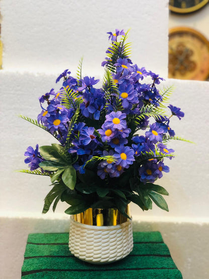 Artificial Purple Daisy Flower Bouquet