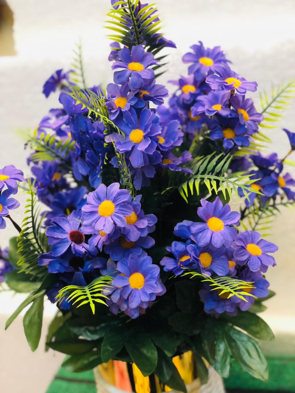 Artificial Purple Daisy Flower Bouquet