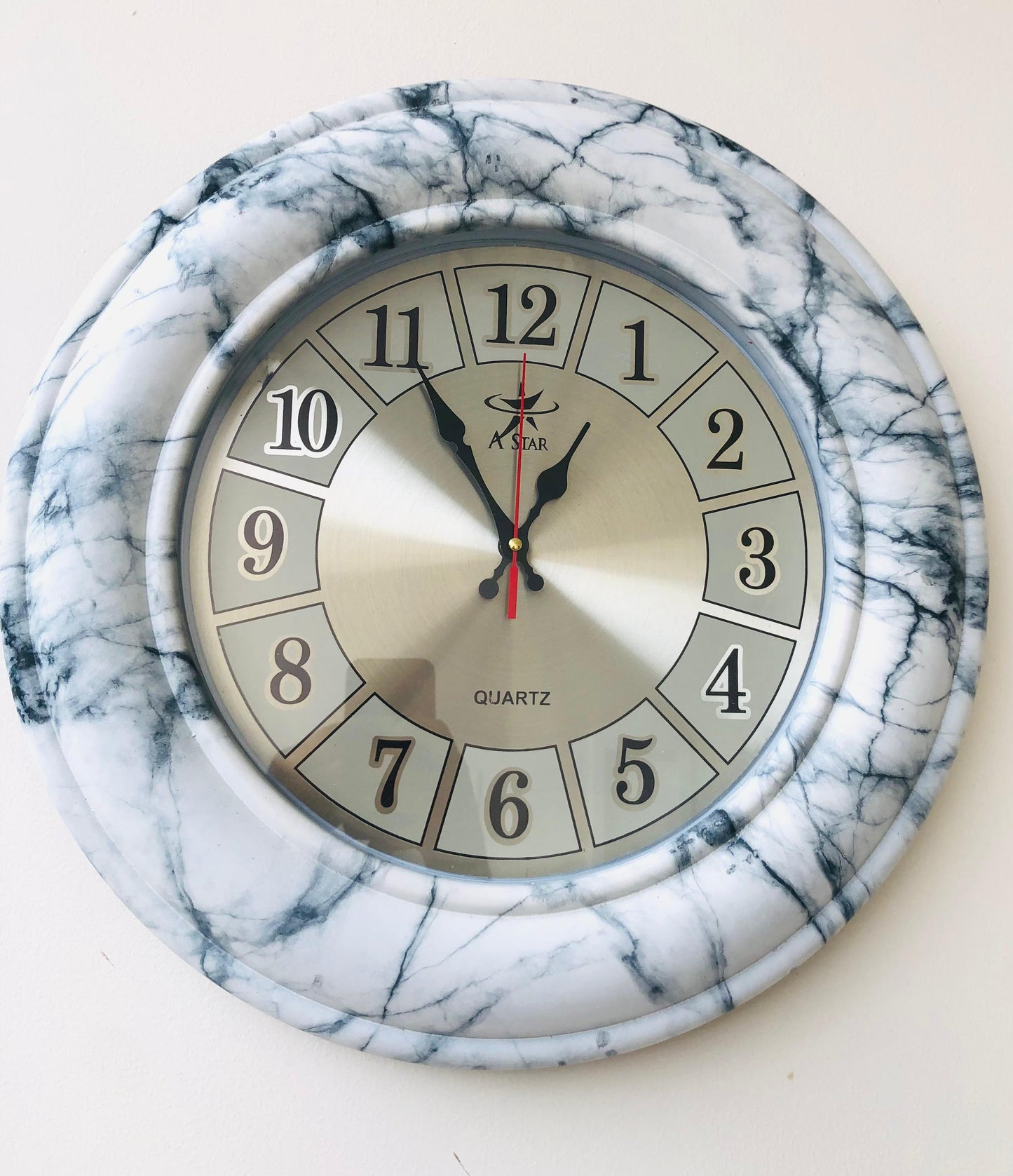 Marble Texture Wall Clock