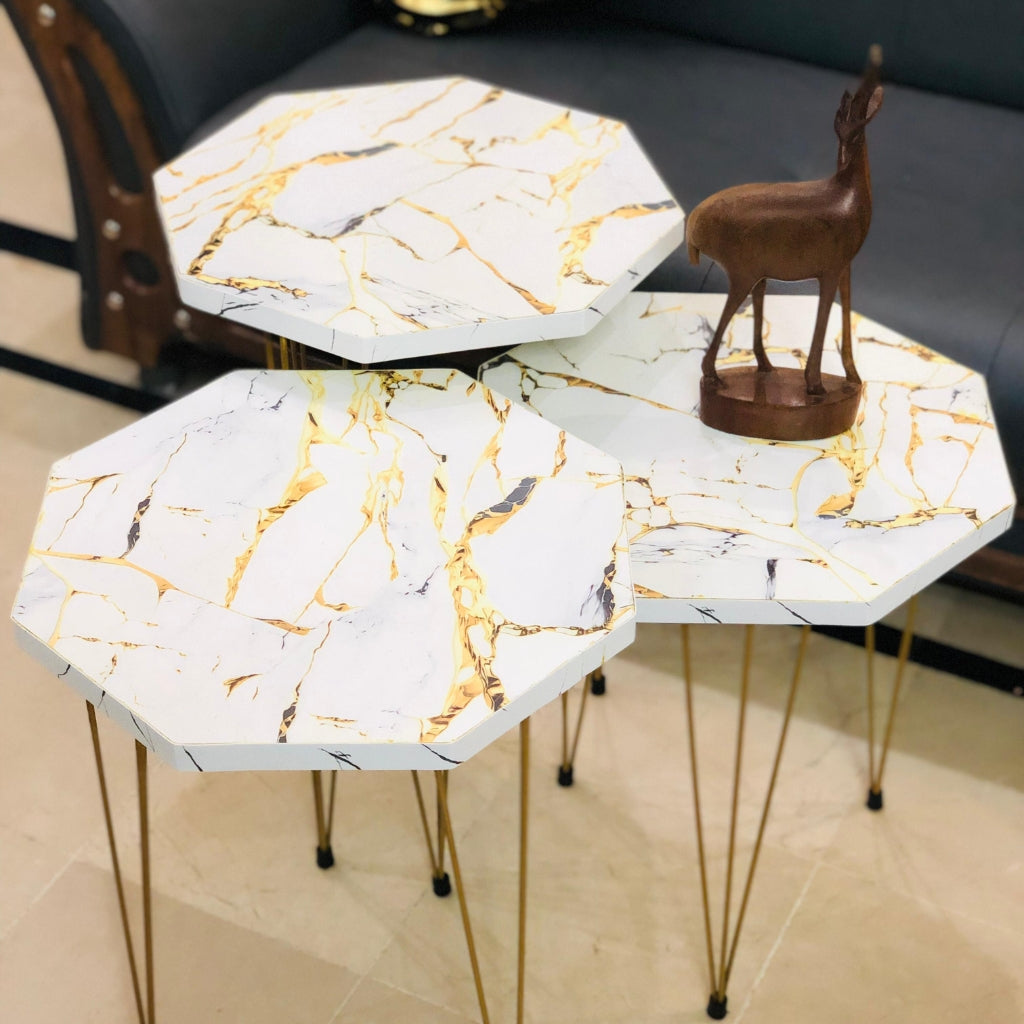 Set of 3 Modern Nesting Coffee Table By LUBNAS DECOR