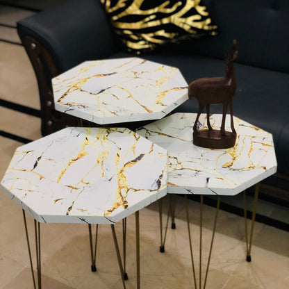 Set of 3 Modern Nesting Coffee Table By LUBNAS DECOR