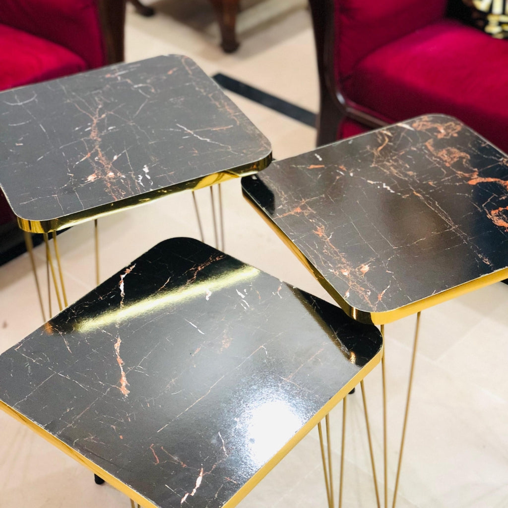 Set of 3 Modern Nesting Coffee Table By LUBNAS DECOR