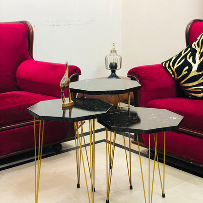 Set of 3 Modern Nesting Coffee Table By LUBNAS DECOR