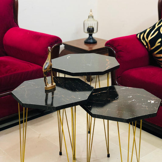 Set of 3 Modern Nesting Coffee Table By LUBNAS DECOR